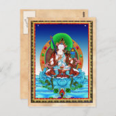 Cool thangka Akasagarbha Bodhisattva Mahasattva Briefkaart (Voorkant / Achterkant)