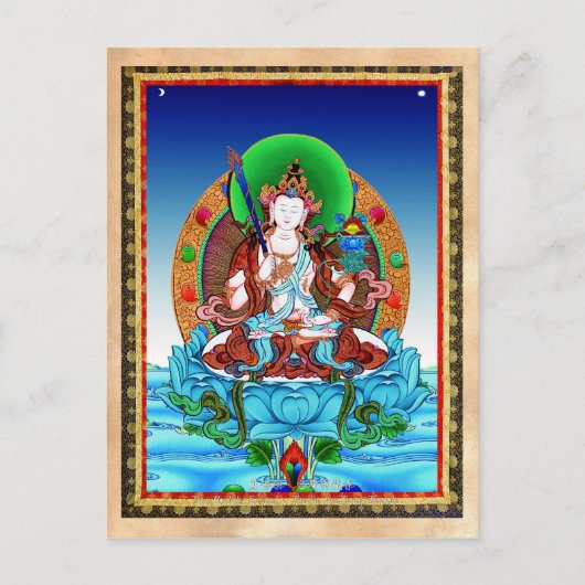 Cool thangka Akasagarbha Bodhisattva Mahasattva Briefkaart (Voorkant)