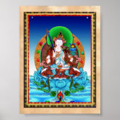 Cool thangka Akasagarbha Bodhisattva Mahasattva Poster (Voorkant)