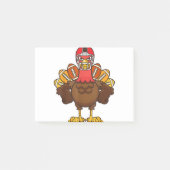Cool Thanksgiving Football Gobble Player Turkey Gi Post-it® Notes (Voorkant)