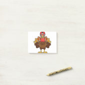 Cool Thanksgiving Football Gobble Player Turkey Gi Post-it® Notes (Op bureau)
