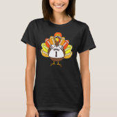 Cool Thanksgiving Football  Gobble Player Turkey T-shirt (Voorkant)