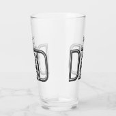 Cool The Dad beroemd gemaakt door Black Text Glas (Rechts)