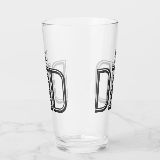 Cool The Dad beroemd gemaakt door Black Text Glas (Rechts)