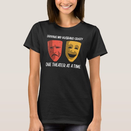 Cool Theater voor Vrouwen Moeder Broadway Musical  T-shirt (Voorkant)