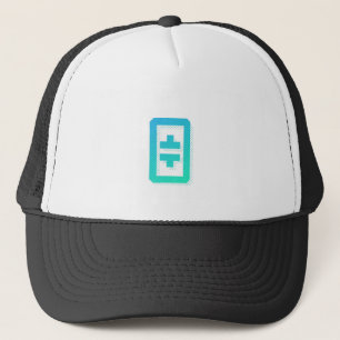 Cool Theta Cryptocurrency Coin Sign. Trucker Pet