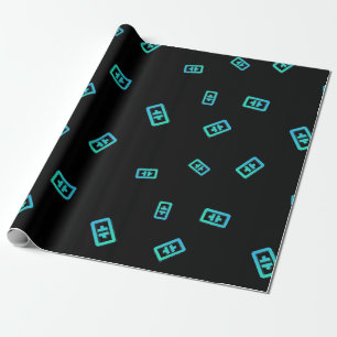 Cool Theta Cryptocurrency Type van het Teken van d Cadeaupapier