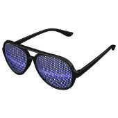 Cool Thin Blue Line Shades Aviator Zonnebril (Gekanteld)