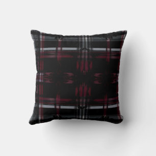 Cool Thrashed Gothic Grungy Grunge Plaid Patroon Kussen