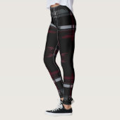 Cool Thrashed Gothic Grungy Grunge Plaid Patroon Leggings (Links)