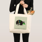 Cool Three banded ARMADILLO- Dierenvriend - Natuur Grote Tote Bag (Voorkant (product))