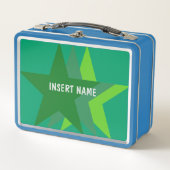 Cool Three Green Stars, gepersonaliseerde naam Mon (Voorkant)