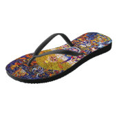 Cool tibetan thangka god mandala tattoo Yamantaka Teenslippers (Schuin)