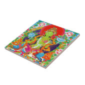 Cool tibetan thangka green tara god tattoo tegeltje (Zijkant)