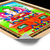 Cool tibetan thangka Shadakshari Avalokiteshvara Poster (Hoek)