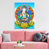Cool tibetan thangka Vajrasattva tattoo mandala Canvas Afdruk (Insitu (Woonkamer))