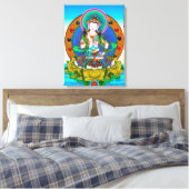 Cool tibetan thangka Vajrasattva tattoo mandala Canvas Afdruk (Insitu (Slaapkamer))
