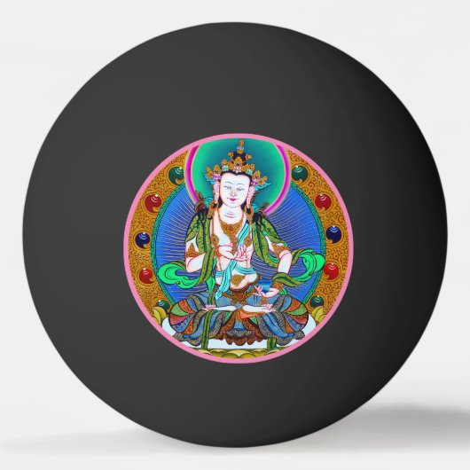 Cool tibetan thangka Vajrasattva tattoo mandala Pingpongbal (Voorkant)