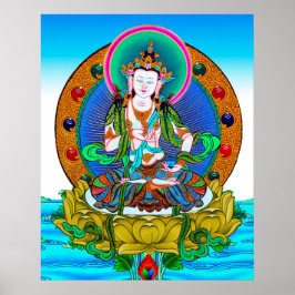 Cool tibetan thangka Vajrasattva tattoo mandala Poster