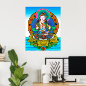 Cool tibetan thangka Vajrasattva tattoo mandala Poster (Thuiskantoor)