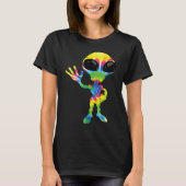 Cool Tie Dye Alien   Dyed Extraterrestrial T-shirt (Voorkant)
