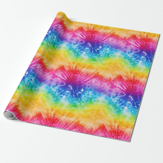 Cool Tie Dye Cadeaupapier (Uitgerold)