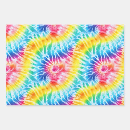 Cool Tie Dye Inpakpapier Vel (Voorkant 3)