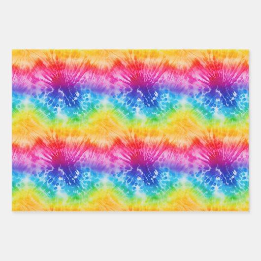 Cool Tie Dye Inpakpapier Vel (Voorkant)