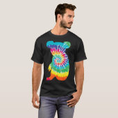 Cool Tie Dye Koala Rainbow Print Animal Hippie T-shirt (Voorkant volledig)