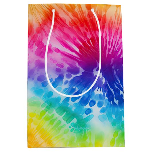Cool Tie Dye Medium Cadeauzakje (Voorkant)