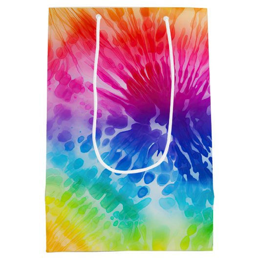 Cool Tie Dye Medium Cadeauzakje (Achterkant)