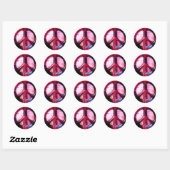 Cool Tie Dye Space Nebula Vredesteken Ronde Sticker (Vel)