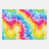 Cool Tie Dye Sun Burst Inpakpapier Vel (Voorkant 3)
