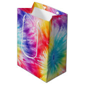 Cool Tie Dye Sun Burst Medium Cadeauzakje (Voorkant Gekanteld)