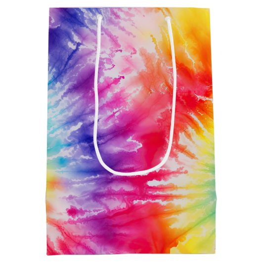 Cool Tie Dye Sun Burst Medium Cadeauzakje (Achterkant)