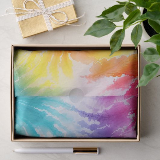 Cool Tie Dye Sun Burst Tissuepapier (Geschenk)