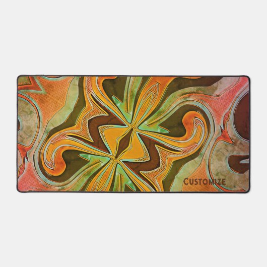 Cool Tiener Custom Abstract Kleurrijke Inspirivity Bureaumat (Voorkant)