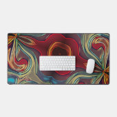 Cool Tiener Retro Abstracte Inspirativiteit Kleurr Bureaumat (Keyboard & Muis)