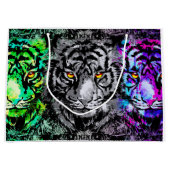 Cool Tiger Artwork - Big Cats - Tiger Gift Bag Groot Cadeauzakje (Voorkant)