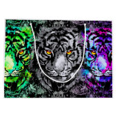 Cool Tiger Artwork - Big Cats - Tiger Gift Bag Groot Cadeauzakje (Achterkant)