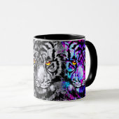 Cool Tiger Artwork - Wildlife Big Cats - Tiger Mok (Voorkant rechts)