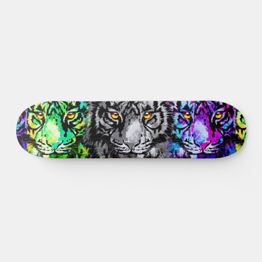Cool Tiger Artwork - Wildlife Big Cats - Tiger Persoonlijk Skateboard (Horizontaal)