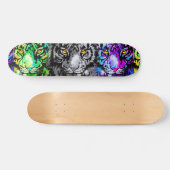 Cool Tiger Artwork - Wildlife Big Cats - Tiger Persoonlijk Skateboard (Horizontaal)