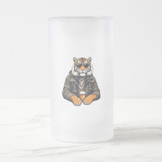 Cool Tiger Beer Glass - Unieke Dierlijke Design Dr Matglas Bierpul (Center)