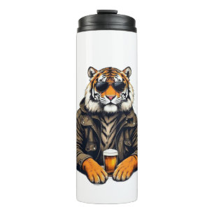 Cool Tiger Beer Glass - Unieke Dierlijke Design Dr Thermosbeker
