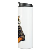 Cool Tiger Beer Glass - Unieke Dierlijke Design Dr Thermosbeker (Geroteerd rechts)