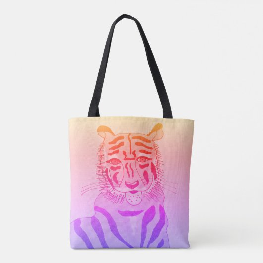 Cool Tiger Canvas tas (Achterkant)