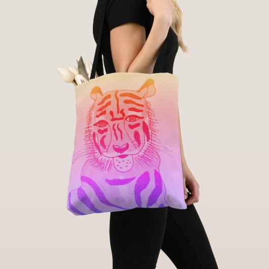 Cool Tiger Canvas tas (Dichtbij)