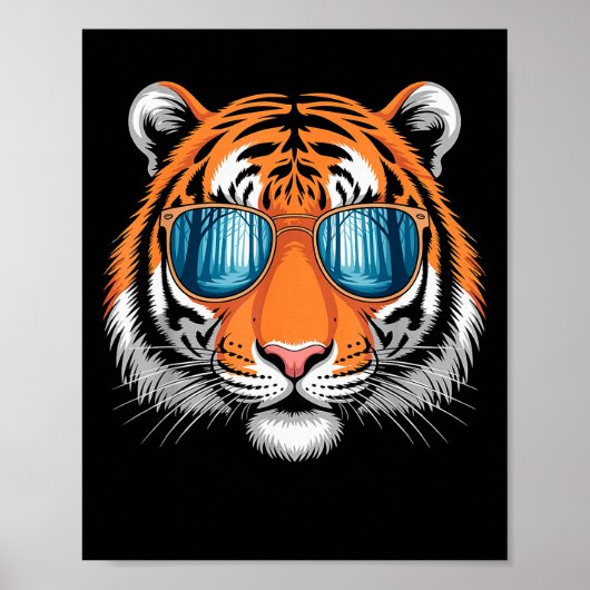 Cool Tiger Costume For Men Women Kids Pattern Tige Poster (Voorkant)