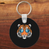 Cool Tiger Costume For Men Women Kids Pattern Tige Sleutelhanger (Voorkant)